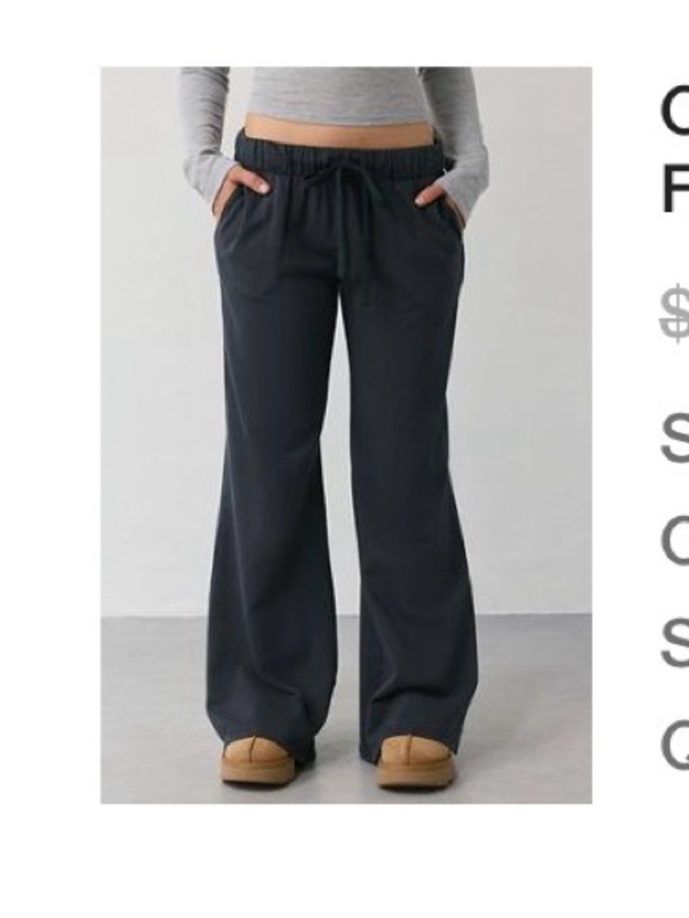 Urban Outfitters Black Flare Sweatpants